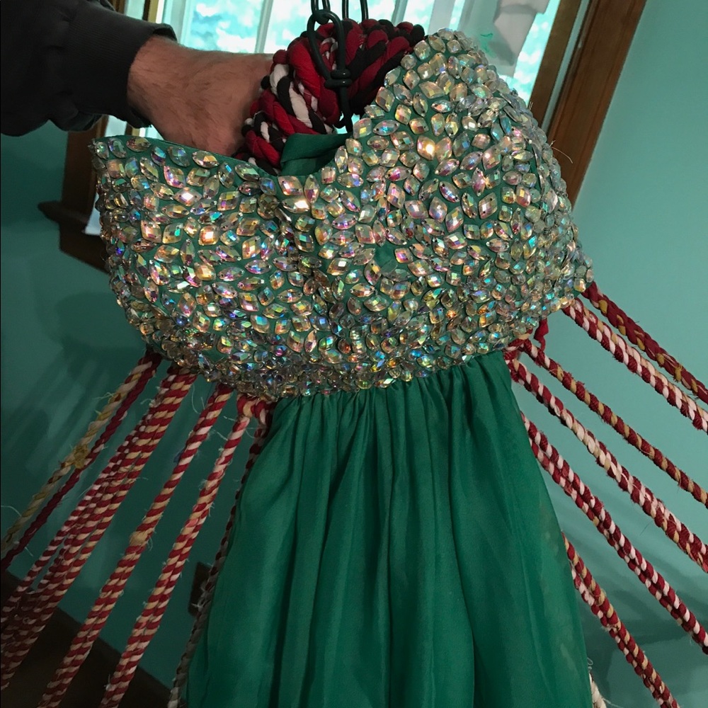 WORN ONCE , size 4 , GREEN OMBRÉ! - Picture 3 of 4