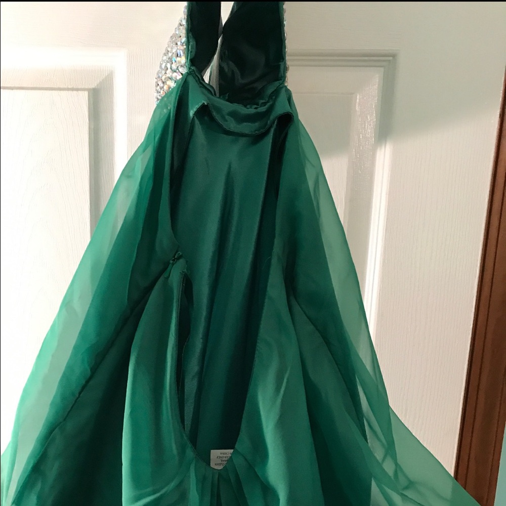 WORN ONCE , size 4 , GREEN OMBRÉ! - Picture 4 of 4