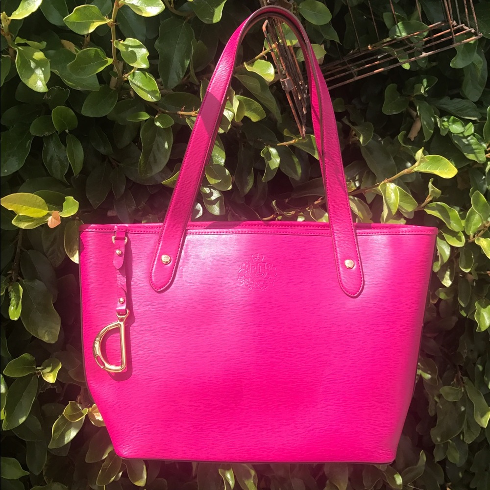 NWT Pink sapphire newbury shopper  Ralph Lauren