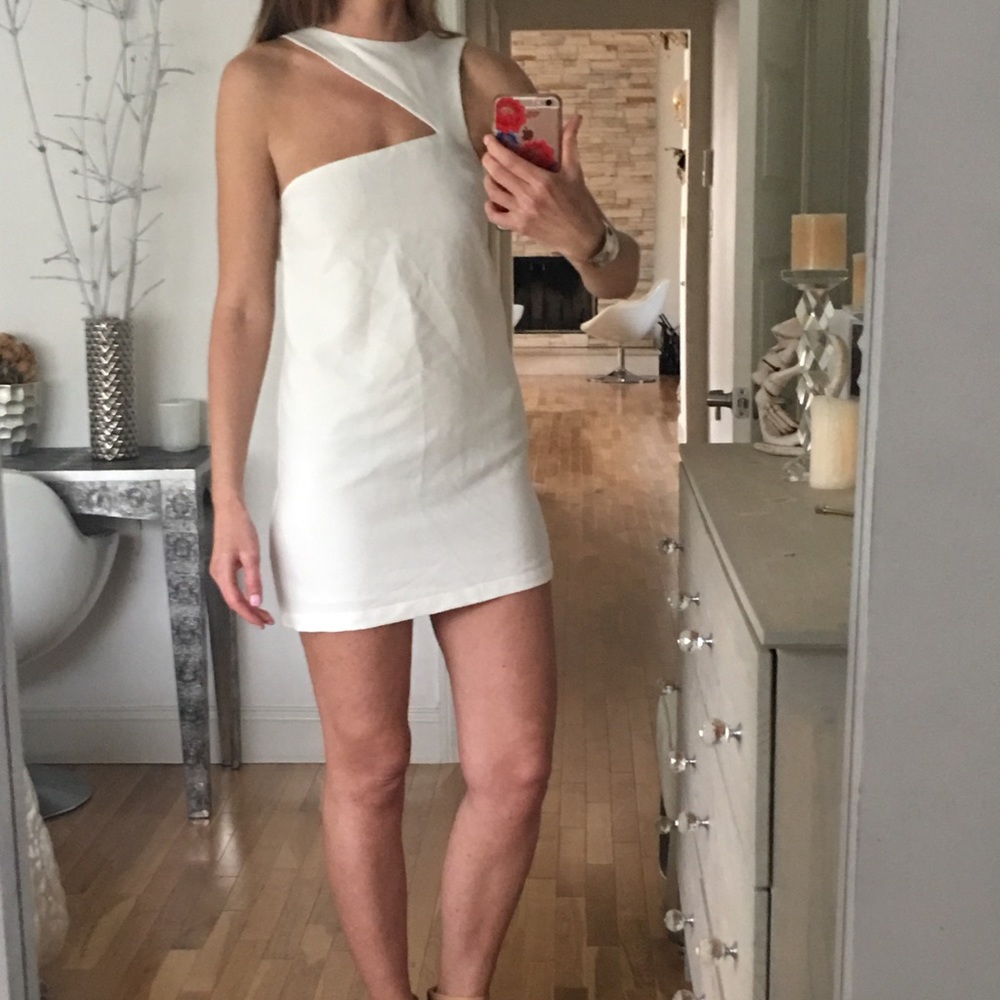 Mini white dress