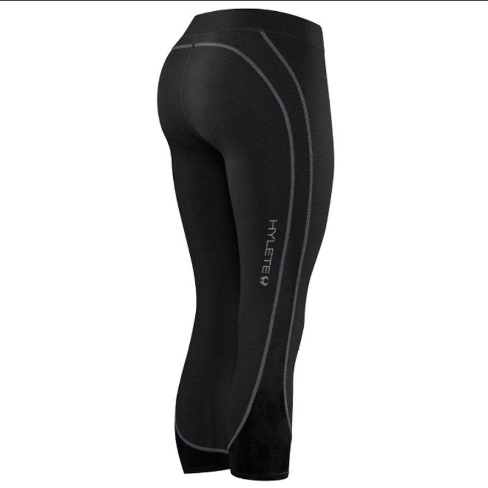 Hylete Black and Pink Crop Pants