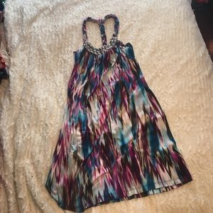 Summer dress with braided straps