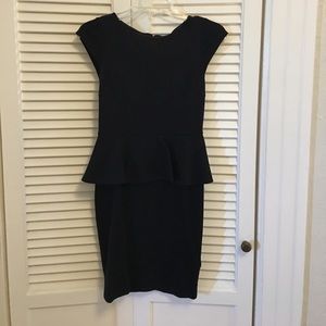 Alice & Olivia black peplum dress