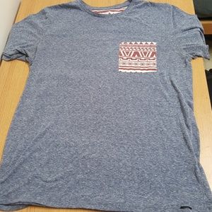 Blue men's on the byas t-shirt