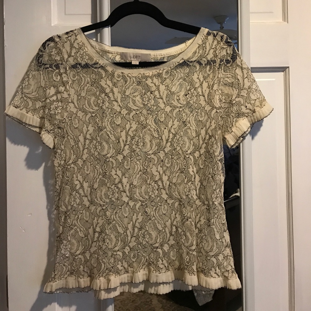 Loft lace top