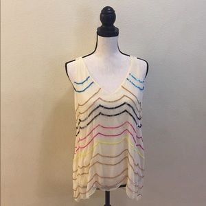 NWT colorful embellished tank
