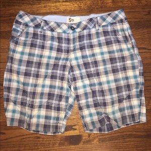 Women's plaid shorts