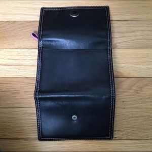 Coach Pink and Black Wallet