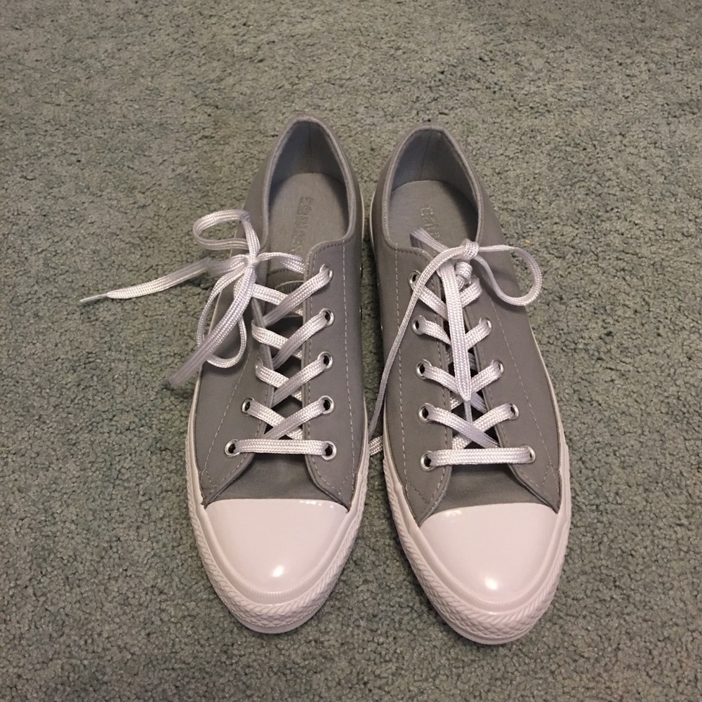 NEW Converse "Dolphin" Gray Gemma Ox Sneakers