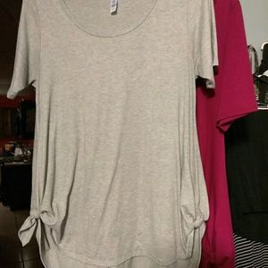 Lularoe perfect tee - light gray