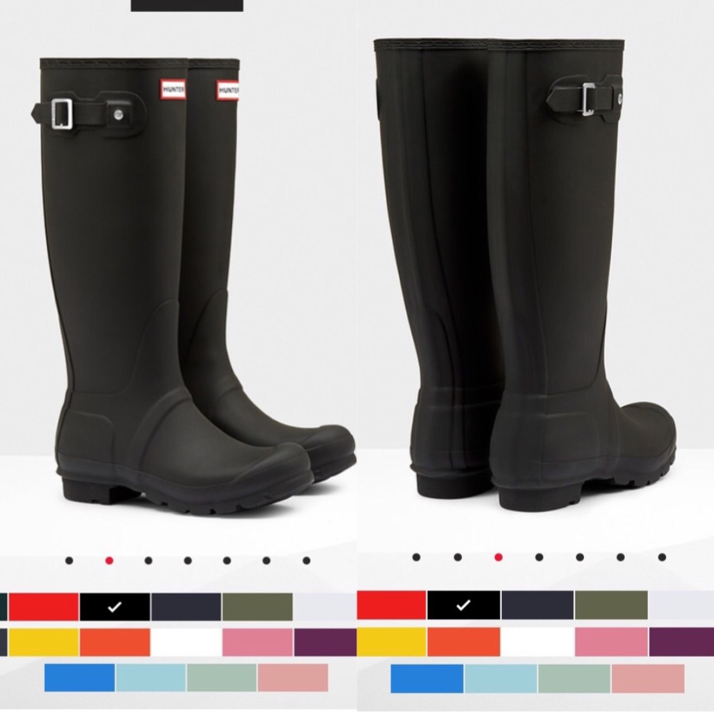 SOLD - Tall Black Hunter Boots