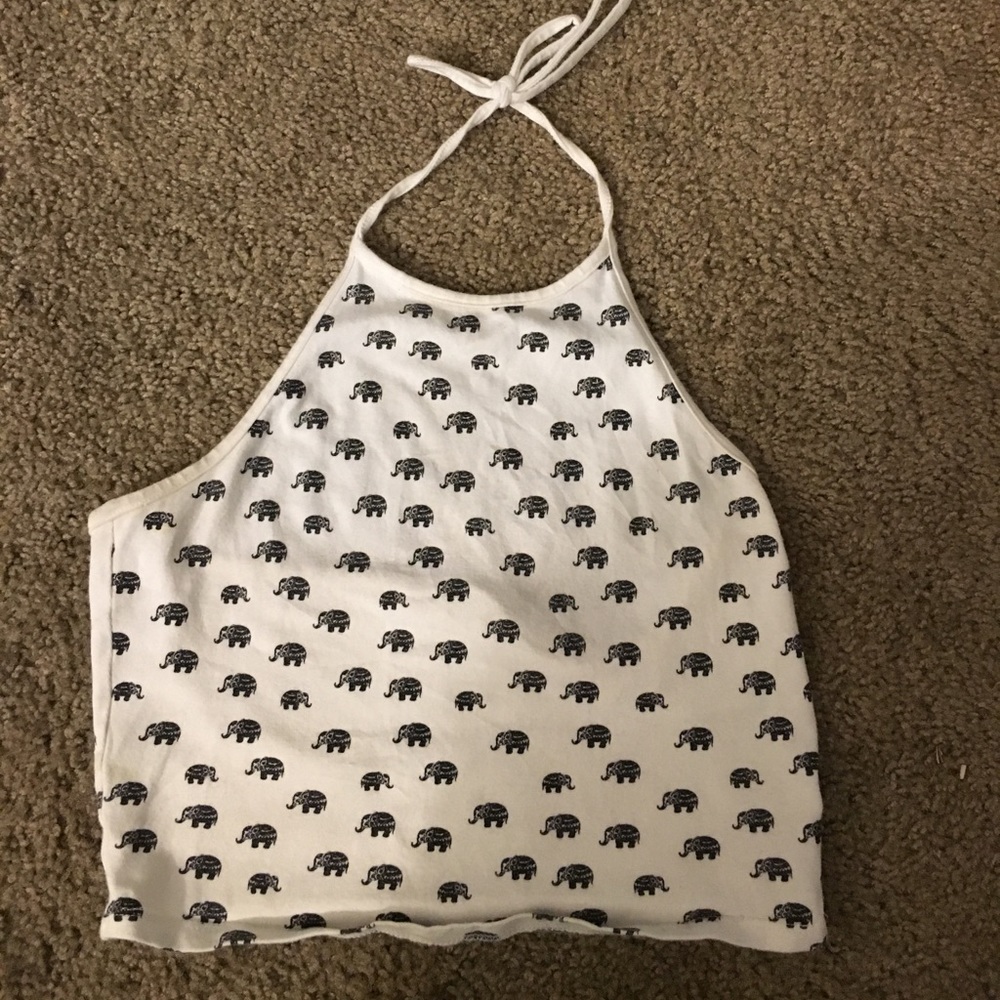 Boho top with elephants