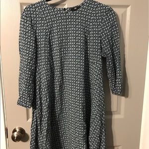 Patterned shift dress