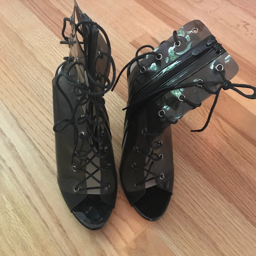 Misguided lace up heels