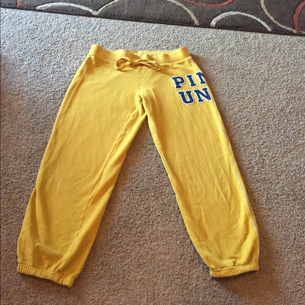 Pink by vs sweatpants. Sz M