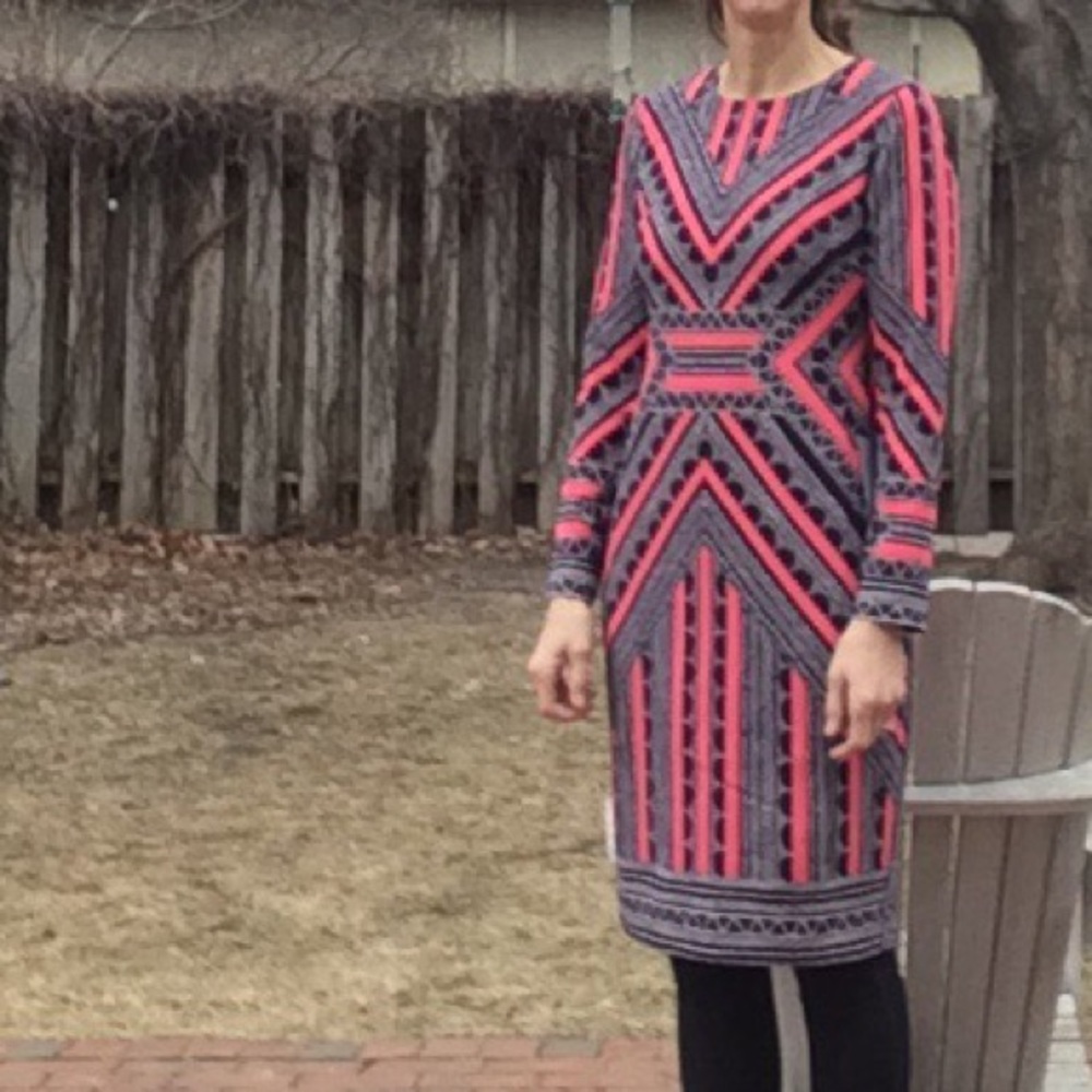 Patterned dress from Nordstrom.