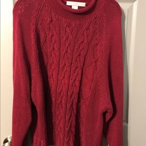 Cable knit sweater