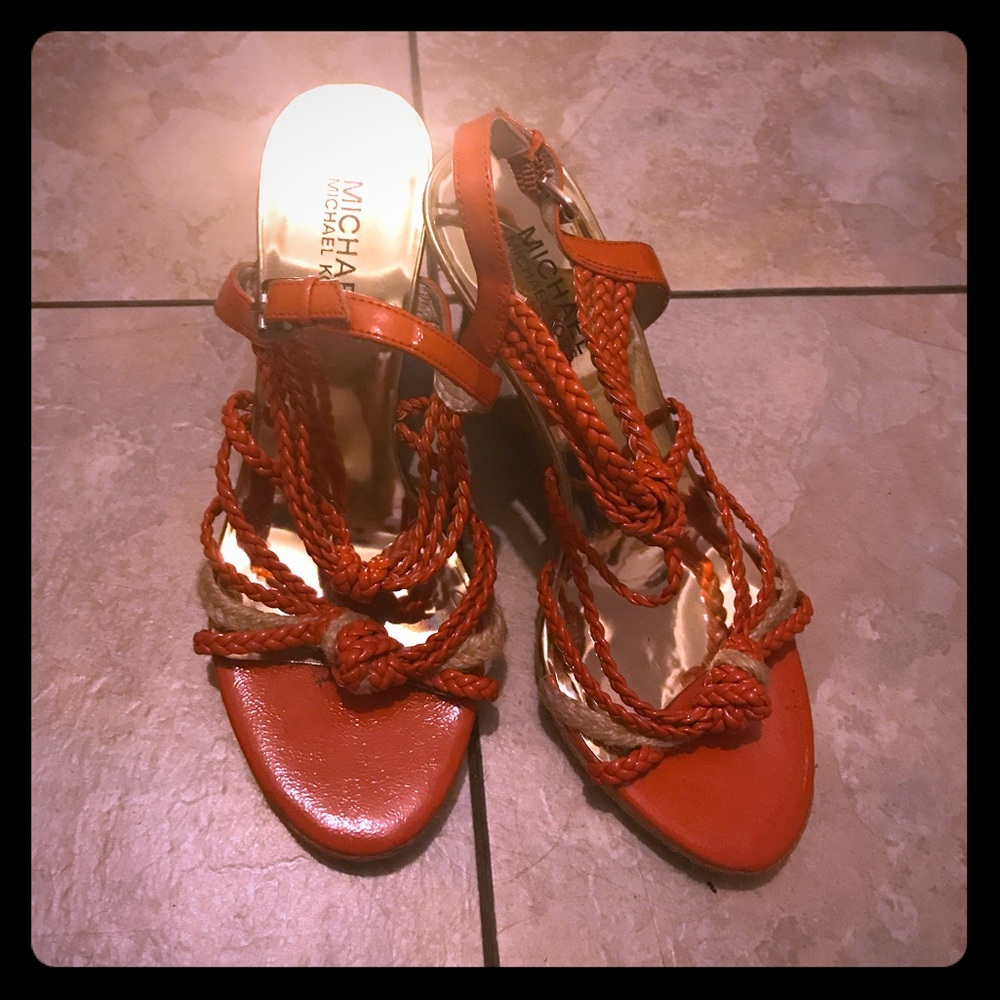 Michael Kors Orange 🍊 Wedges