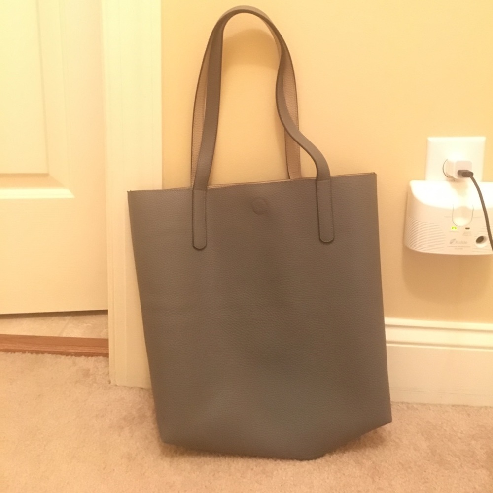 Large gray purse