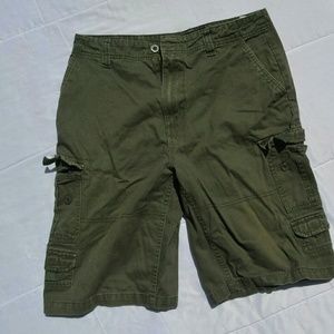 Army Green Cargo Shorts