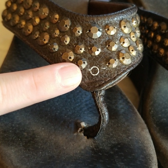 Volatile studded wedge sandals - Picture 4 of 5