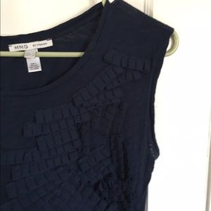 Cap sleeved ruffle t shirt