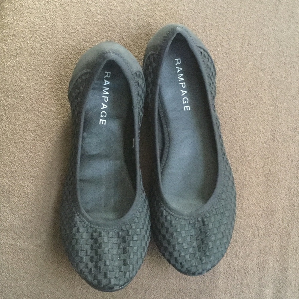 Black rampage ballet flats