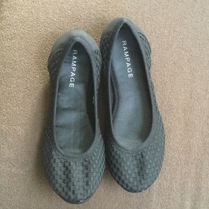 Black rampage ballet flats