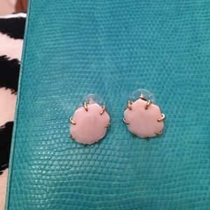 White Kendra Scott stud earrings