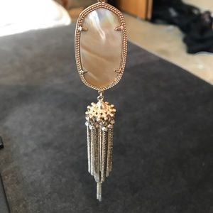 Kendra Scott Rayne long necklace brown pearl