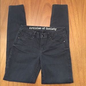 Articles of Society Charcoal Skinny Jeans
