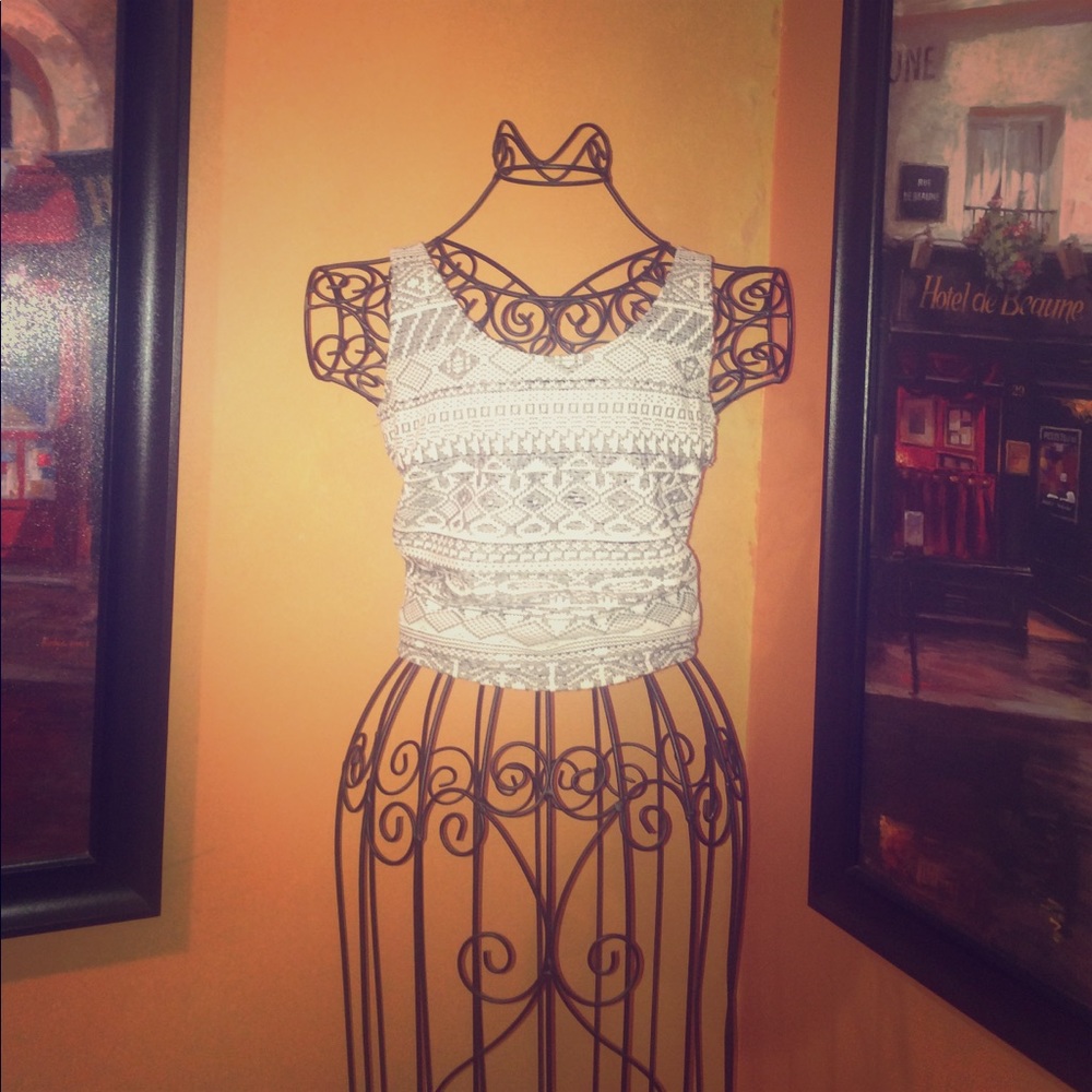 Tribal crop top from Hollister!