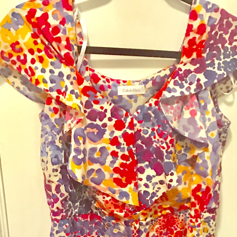 Calvin Klein multi colored dress
