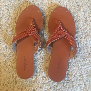 AE woven detail sandals