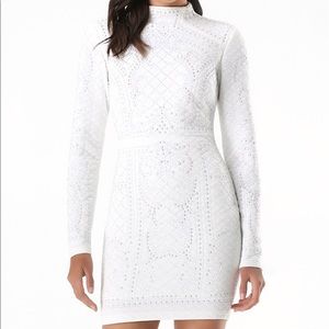 Quilted embellished dress
