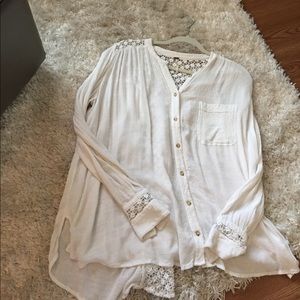 Lacy free people blouse
