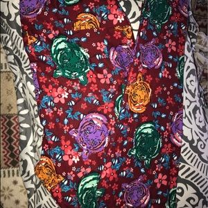 TC Lularoe colorful tiger leggings