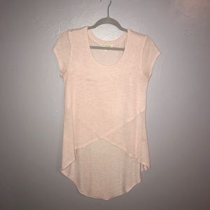 Soft pink knit top