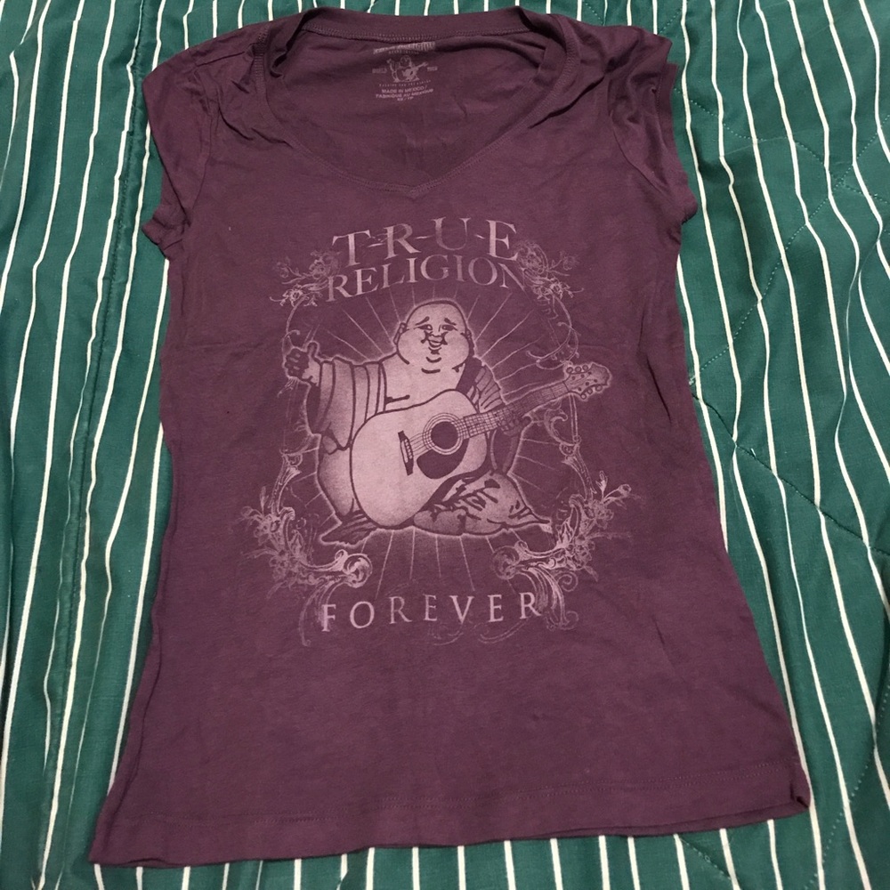 True Religion Tshirt Women's XS purple