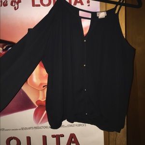Dressy Black pull over blouse