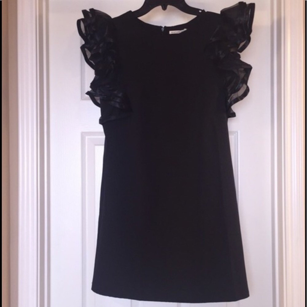 NWT Black Flutter Sleeve Dress