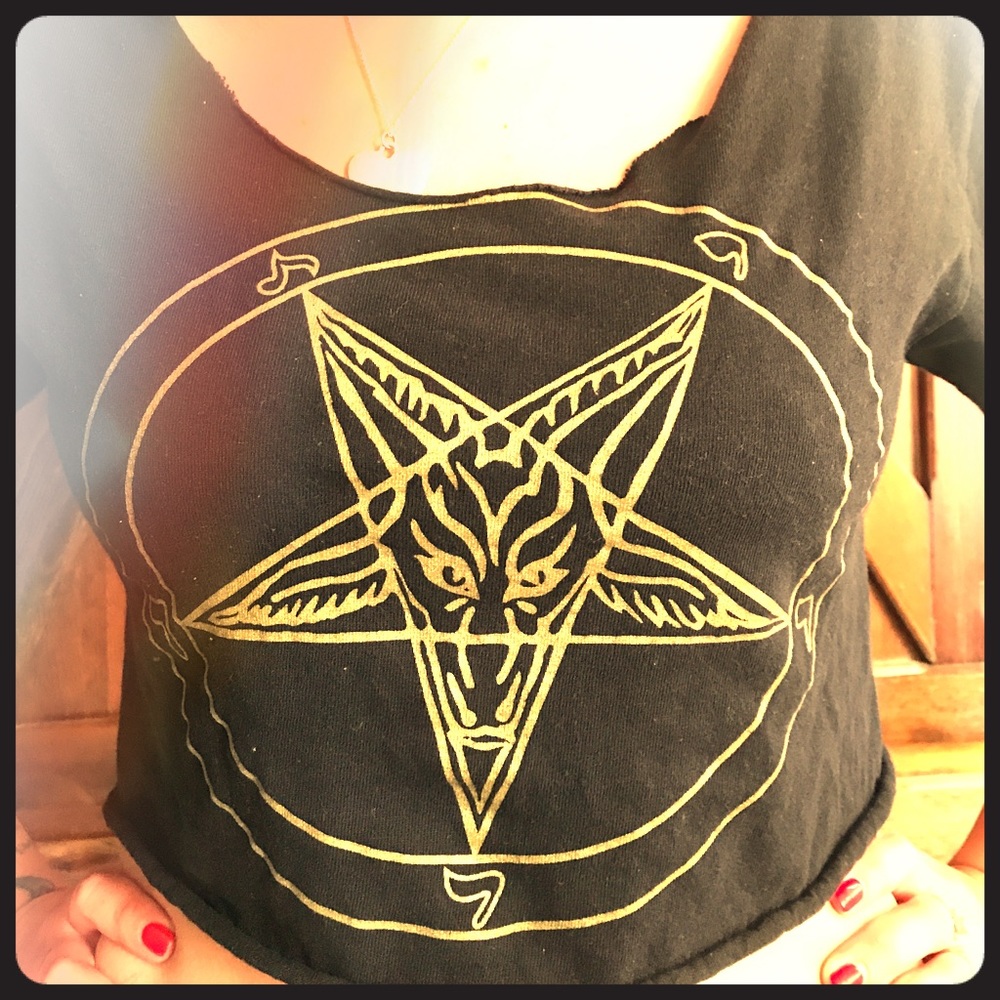 Blasphemy Custom Crop Top