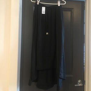Black high-low maxi