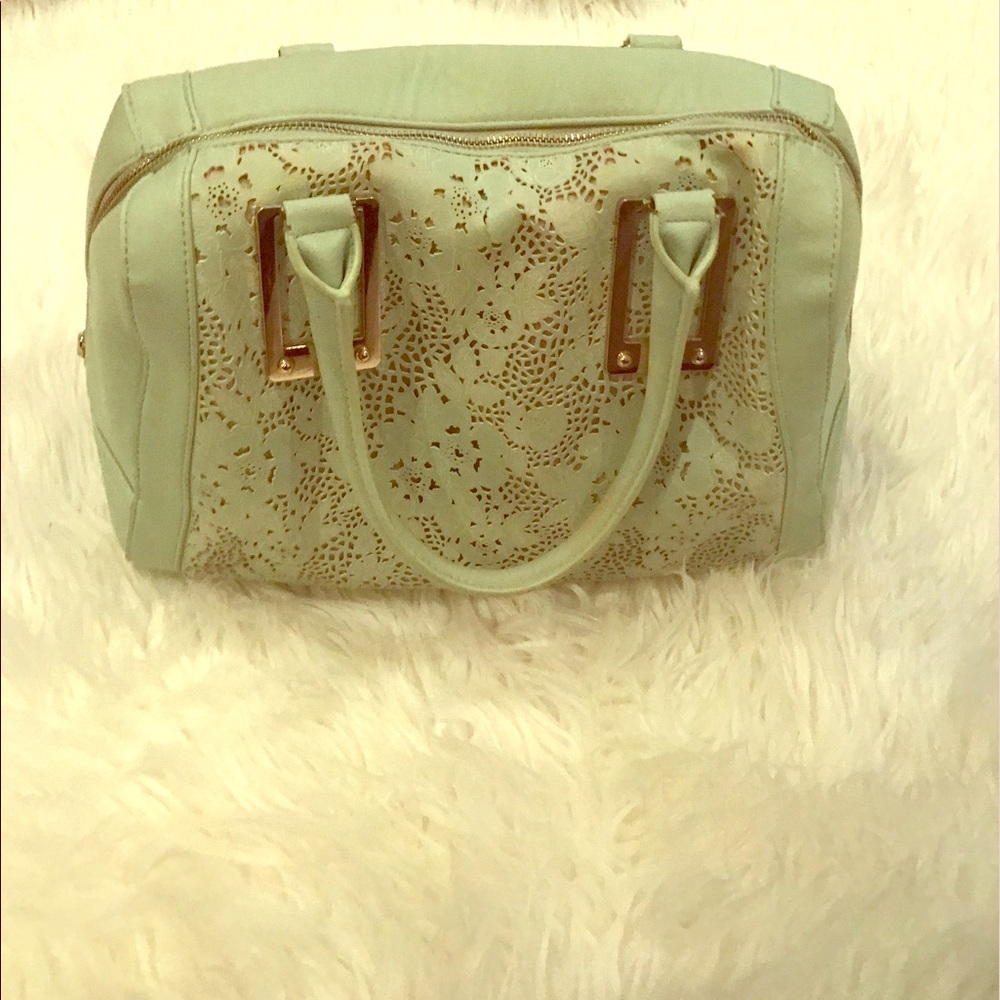 Mint green Aldo satchel