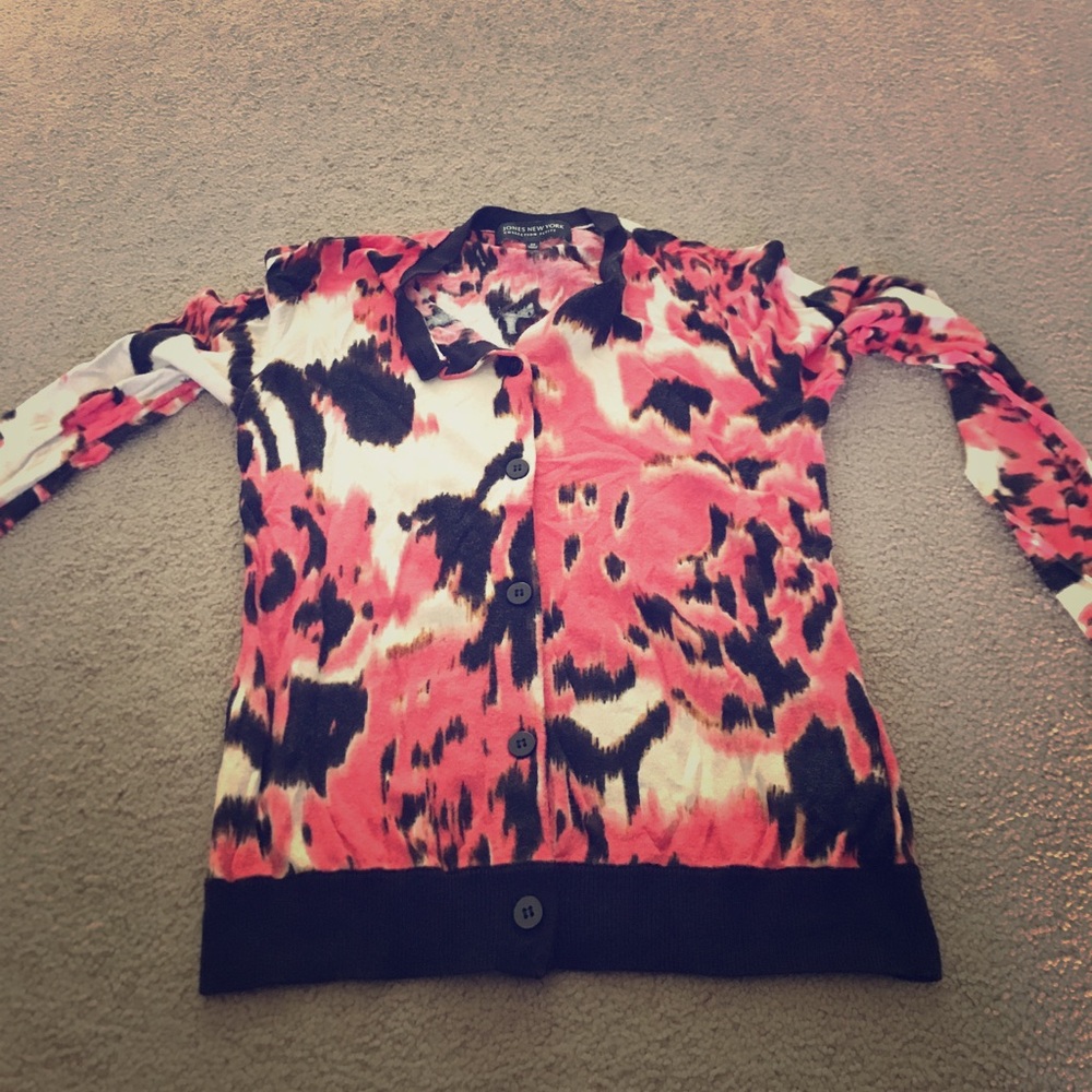 Cardigan in fun print