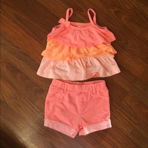 Cute peachy matching set