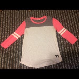 PINK baseball tee