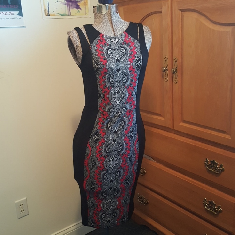 Printed work dress
