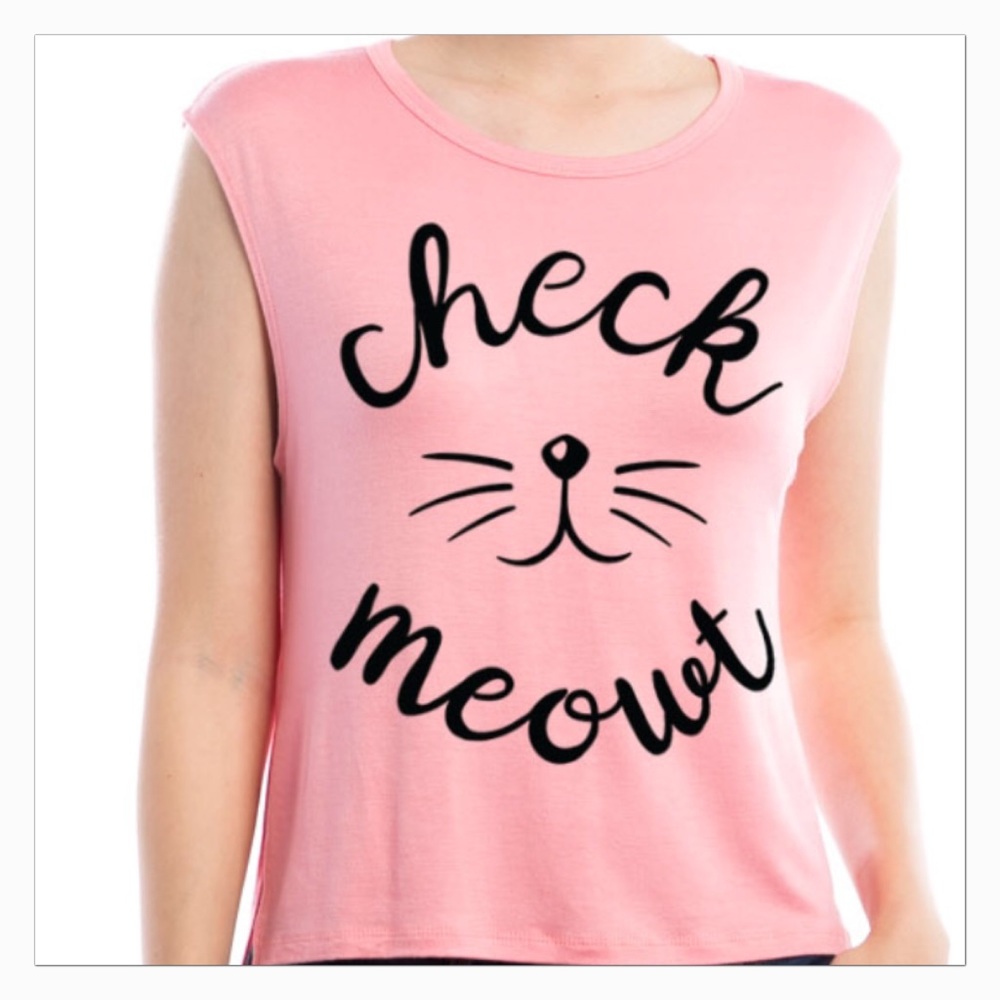 Check Meowt hi/low tee