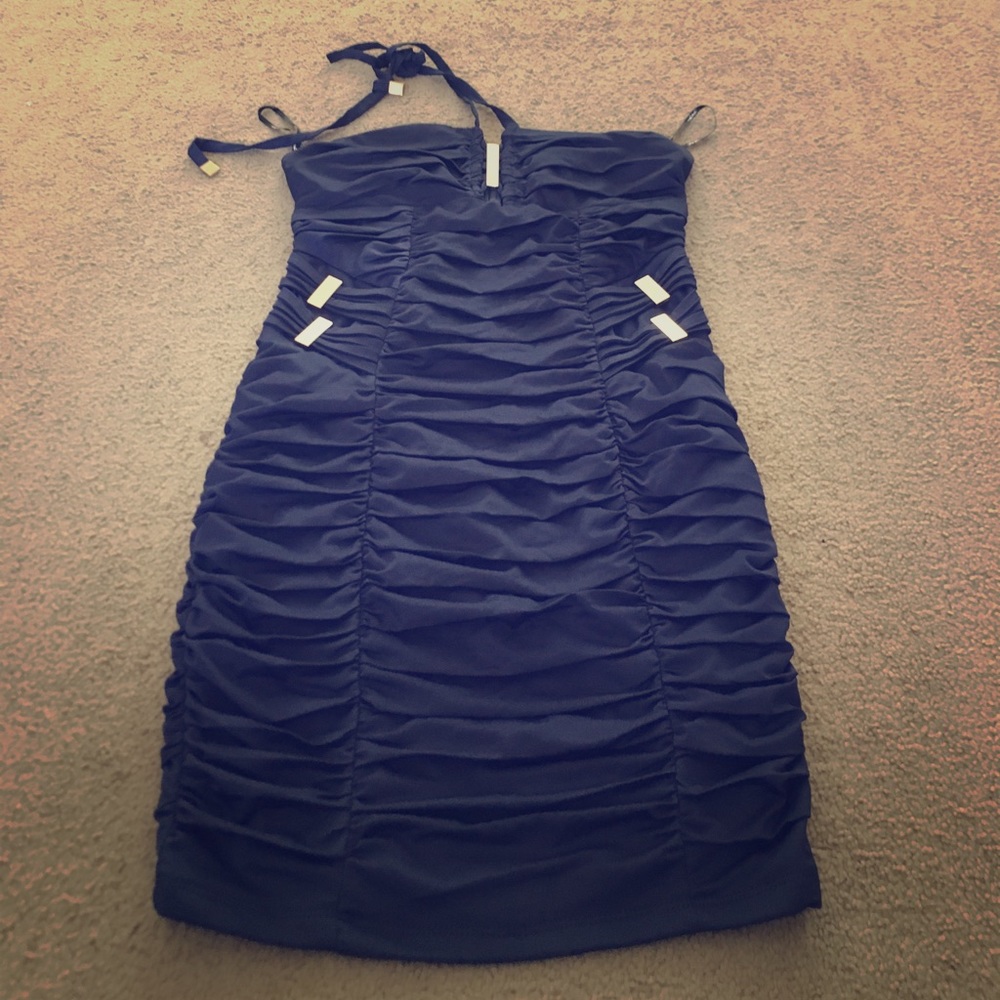 Sexy ruosed mini dress